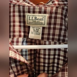 LL Bean Button up Shirt Size XL